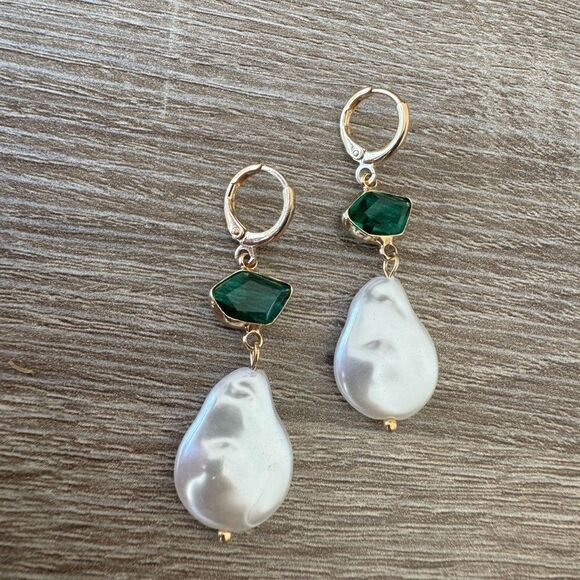 Bohemian hoop earrings A996 - Picture 3 of 4